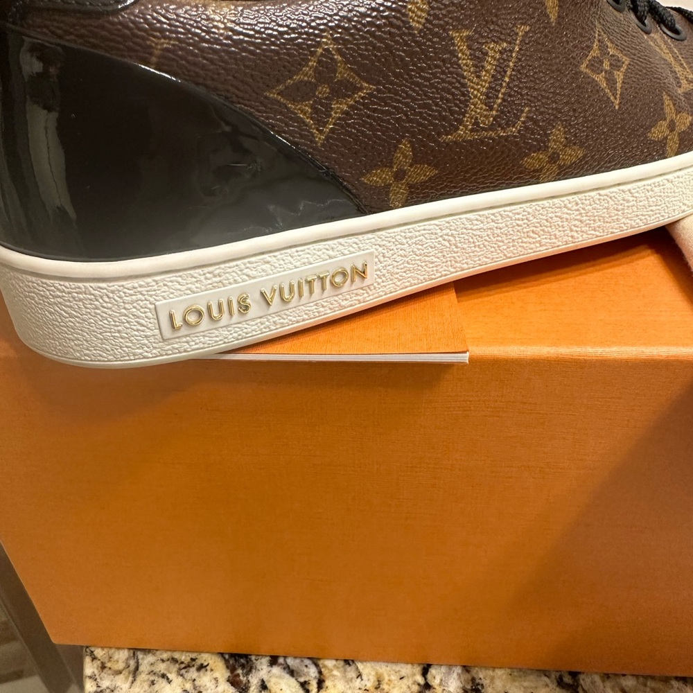 Louis Vuitton Brown Monogram Sneakers - Picture 9 of 10